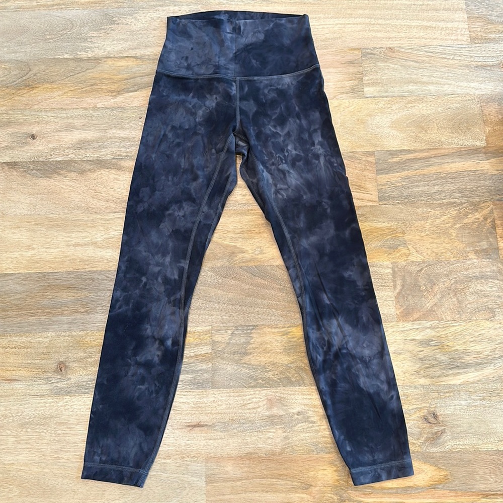 Lululemon Align High-Rise Pant 25”, Diamond Dye Pitch Grey Graphite Grey, Size 4